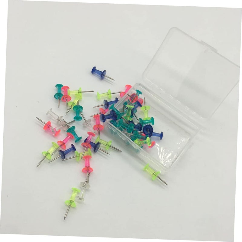 40 Pcs Decorative Push Pins Multi Color Thumbtacks for Cork Bulletin Boards Office Classroom Wall - Image 4
