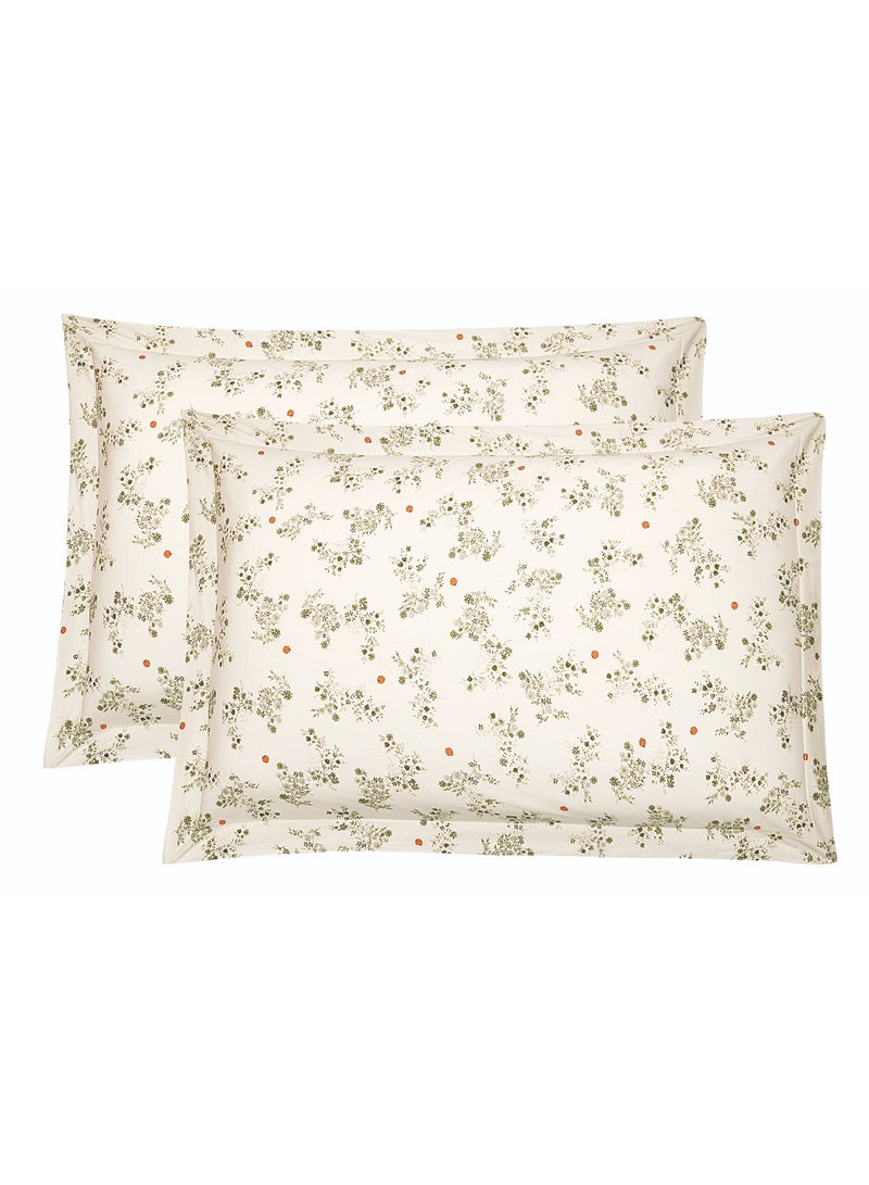 LEVORE 8-piece bedspread set, 100% soft cotton, floral pattern, double-sided, summer style, with filling and fastener, suitable for a 200x200 bed. - Image 5