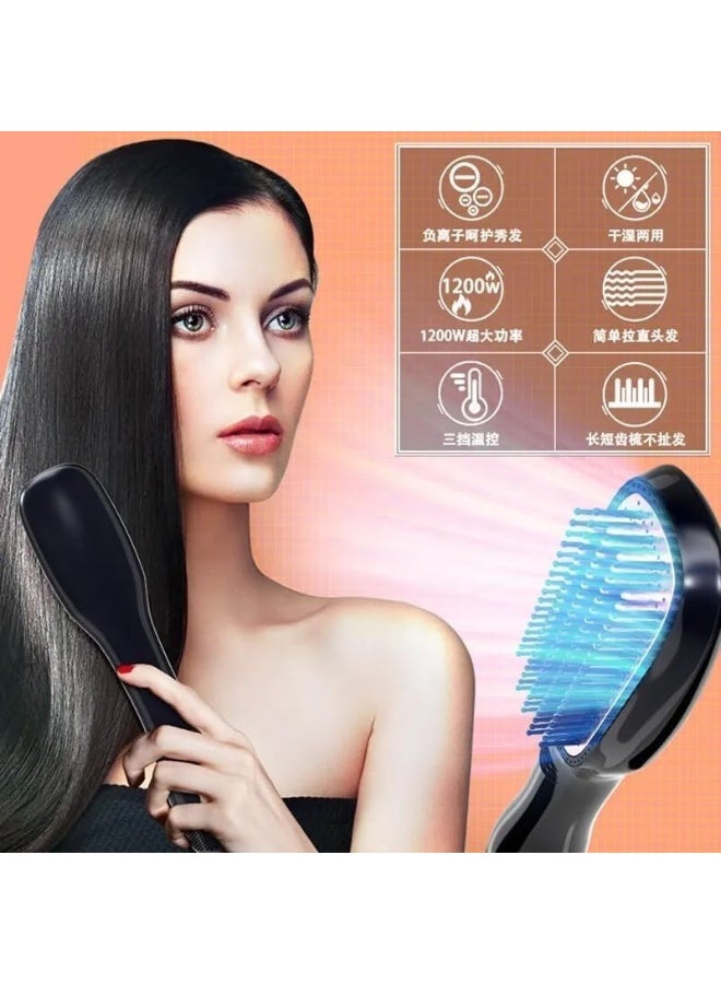 Joy Professional 2-in-1 Hair Styling Brush | Hot Air Dryer & Hair Straightener - Image 3