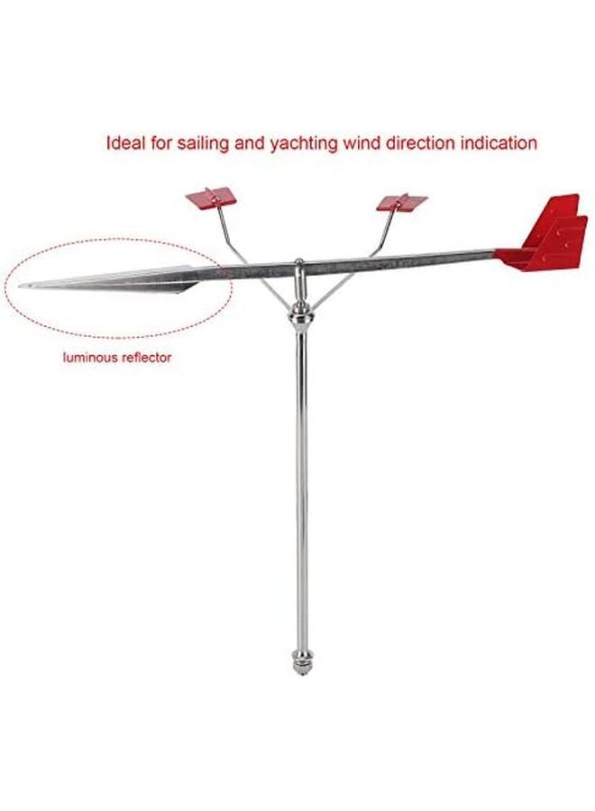 مؤشر اتجاه الرياح دوارة الطقس البحري من الفولاذ المقاوم للصدأ 304 لليخوت والقوارب الشراعية - Image 3