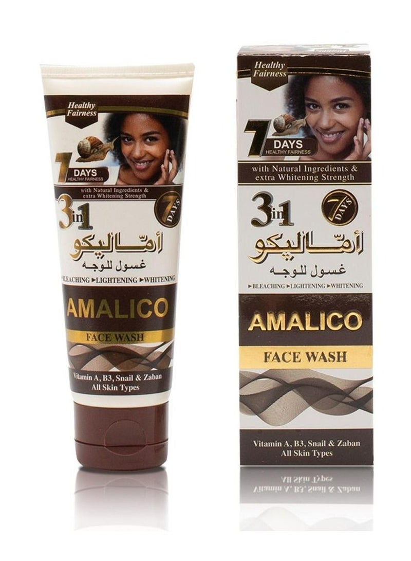 اماليكو غسول الوجه المفتح 3 في 1 مع فيتامين ب3 وزابان 75 مل