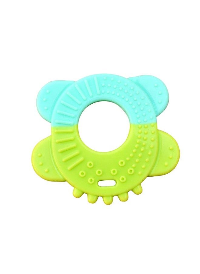 The Little Lookers - Ring Shape Silicone Teether 100% Bpa Free Teething Toys For Baby ; Toddlers ; Infants ; Children (Green Pack Of 1) - Image 1
