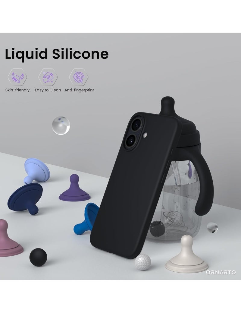 MIGOFAST Designed for iPhone 16 Case Silicone Ultra Slim Shockproof Phone Case with Soft Anti-Scratch Microfiber Lining Enhanced Camera Protection Phone Case for iPhone 16 6.1" - Image 2