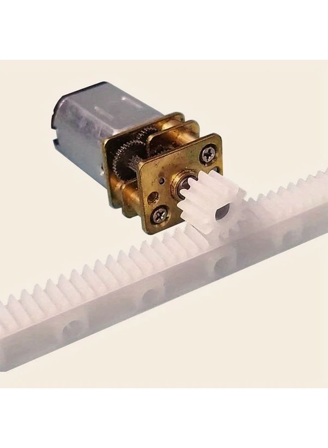 N20 Motor And Gear Rack Set 2pcs N20 Motors 2pcs Rack 12 15 Tooth Gears - Image 2