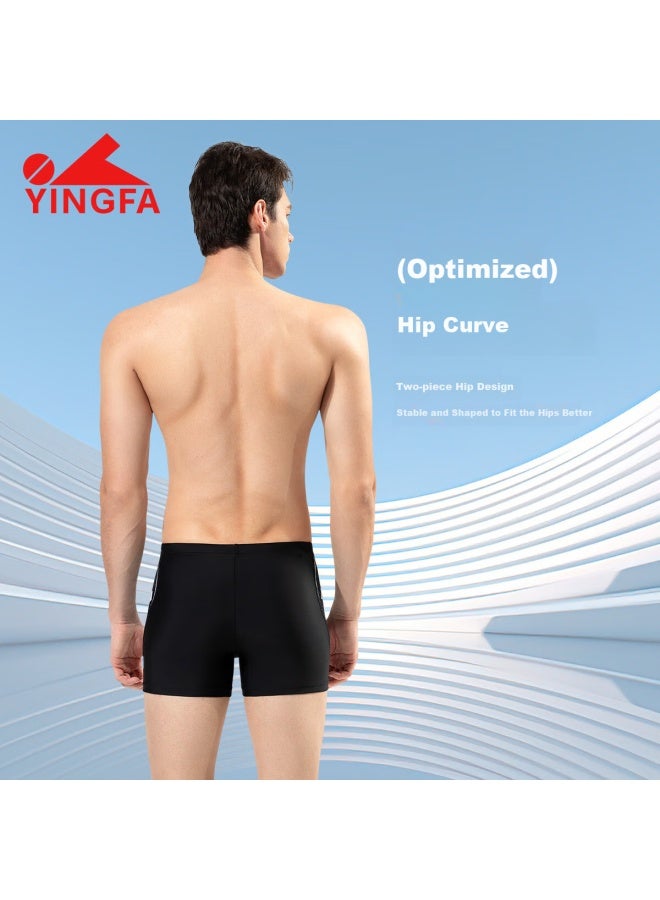Yingfa Men's Square Leg Swim Trunks Anti-embarrassment Swimming Shorts For Hot Springs Vacation Professional Quick Dry Swimwear Plus Size Comfortable Swimsuit - Image 4