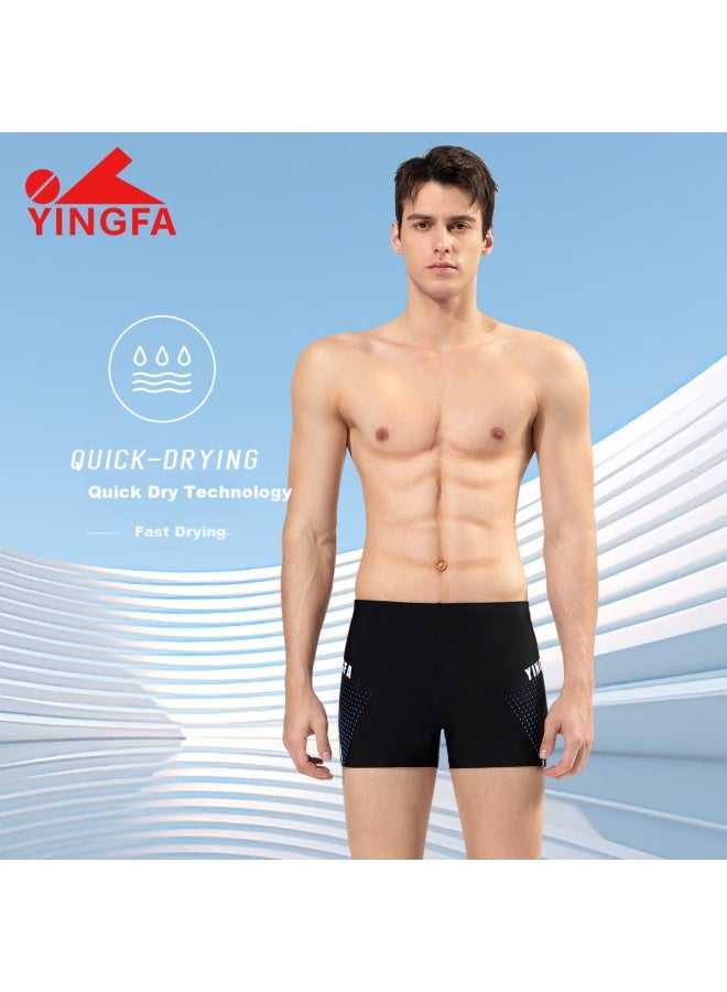 Yingfa Men's Square Leg Swim Trunks Anti-embarrassment Swimming Shorts For Hot Springs Vacation Professional Quick Dry Swimwear Plus Size Comfortable Swimsuit - Image 3
