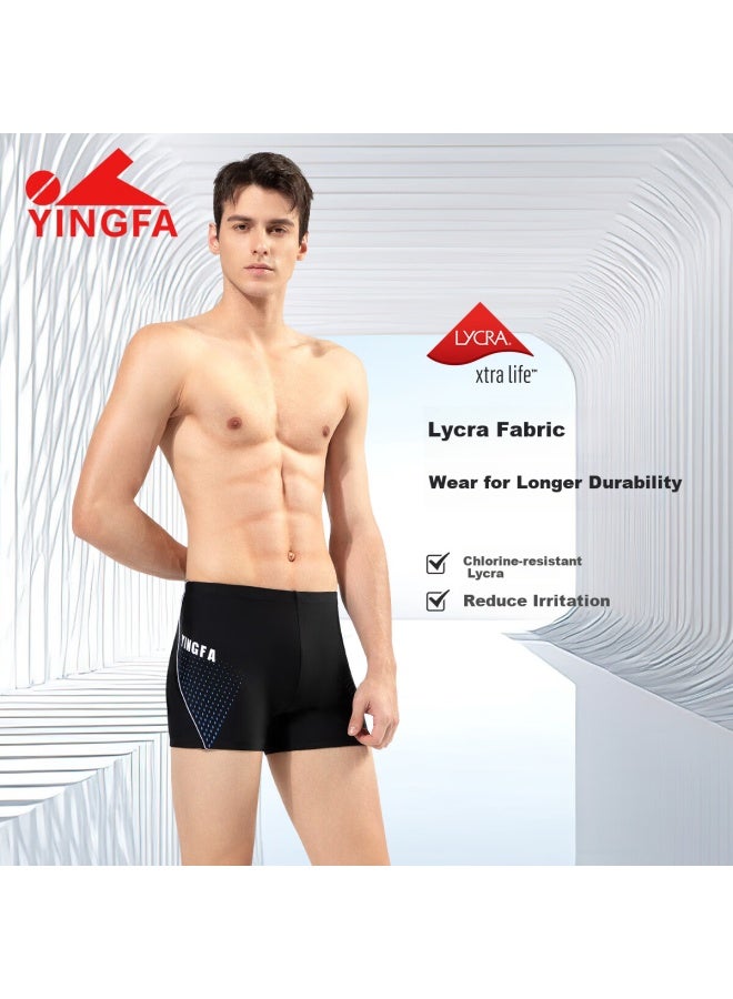 Yingfa Men's Square Leg Swim Trunks Anti-embarrassment Swimming Shorts For Hot Springs Vacation Professional Quick Dry Swimwear Plus Size Comfortable Swimsuit - Image 2