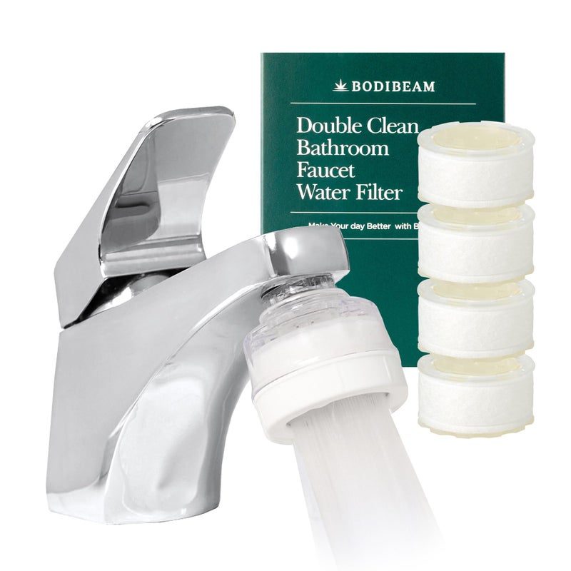 BODIBEAM [6 Months Set] Water Filter for Sink Faucet and Replacement Set, Sink Water Filter, Vitamin C Gel, NSF Certified - Removes Impurities, Chlorine and Rust - Skin Hydration, Made in Korea - Image 1