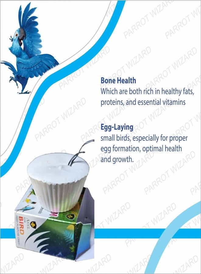 Parrots Wizard مكعبات معدنية طبيعية من باروتس ويزارد، طعام للطيور (الببغاء، البادجي، طيور الحب، والعصافير) - عبوة من 4 قطع، وزن كل قطعة 60 غرام. - Image 4