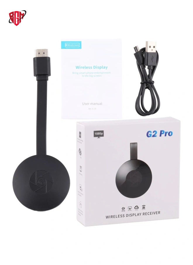 BGM - MiraScreen G2 Pro 1080P 2.4GHz Wireless WiFi Display Device - Image 1
