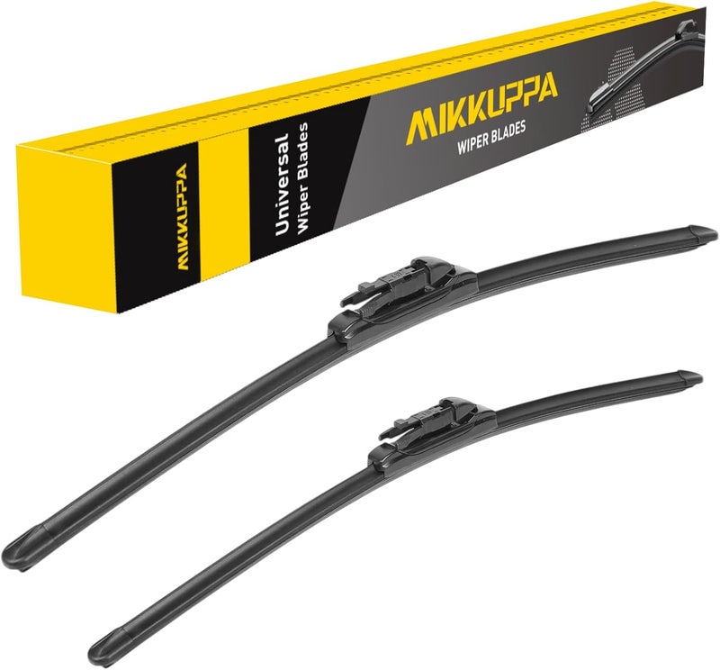MIKKUPPA 22"+20" Windshield Wipers Blades Replacement for 2010-2023 Ford Mustang, 2013-2020 Lincoln MKZ, Pinch Tab All Season Wiper Blades(Pack of 2) - Image 1
