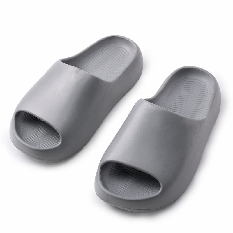 Cushioned Non-Slip Waterproof EVA Slides for Women Men and Kids, Soft Thick Sole Shower Sandals - Image 4