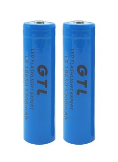 Generic 2PCS 3.7V Rechargeable 18650 Battery 5300mAh Button Top Battery Used for Led Flashlight and Headlamp  - Image 1