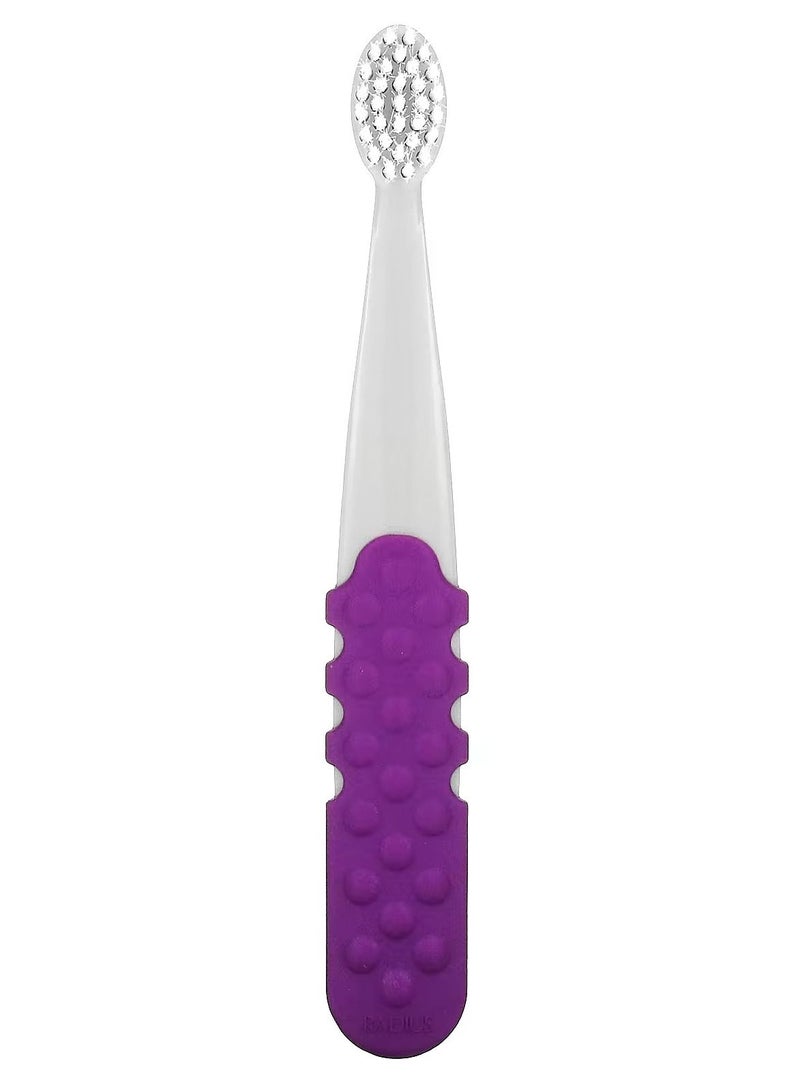 RADIUS Totz Plus Brush 3 Years and above Extra Soft Gray Purple 1 Toothbrush - Image 2