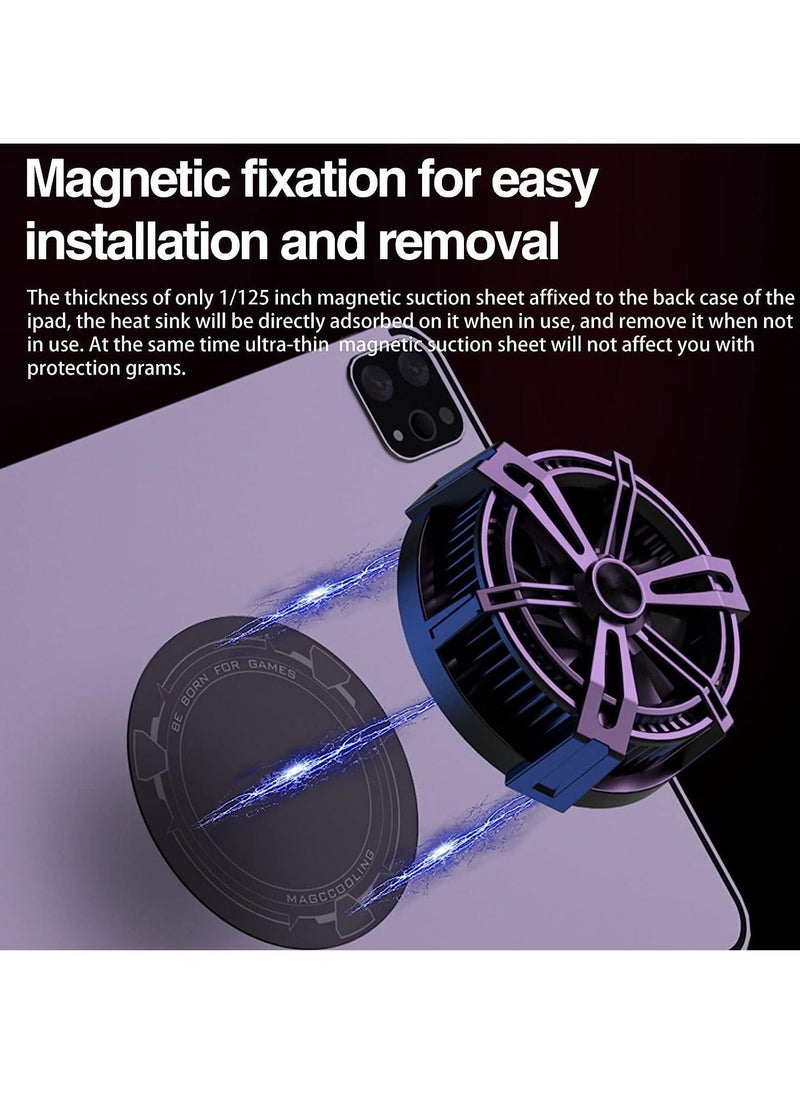 Tablet Cooler for ipad/iphone/surface pro 【Minimum 21.2℉ Cold to Freezing】 Magnetic Phone Radiator,MagSafe Compatible, ipad Cooler, Advanced Cooling Technology for Mobile Gaming Streaming - Image 4
