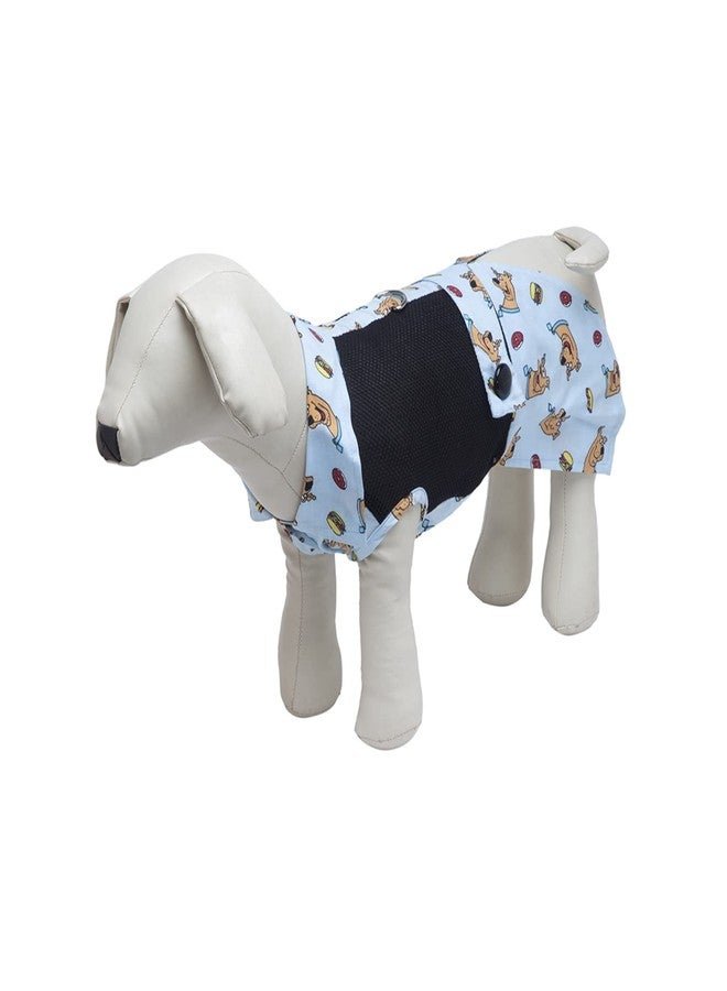 Lulala Cute Tutu Princess Puppy Dresses for Female Pets Wedding Dress Net Hosiery Febric Ruffle Sleeveless Summer Dress Elegant with D-Ring Pet Apparel(12 Inch,SkyBlue) - Image 3