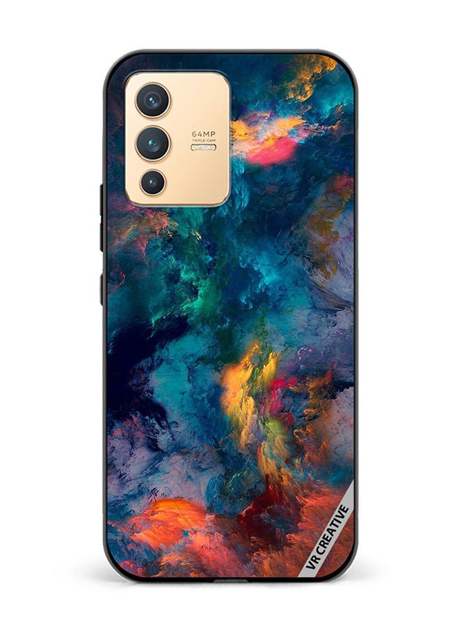 VR CREATIVE Protective Case Cover For Vivo V23 5G Pastel Colour Design Multicolour - Image 1