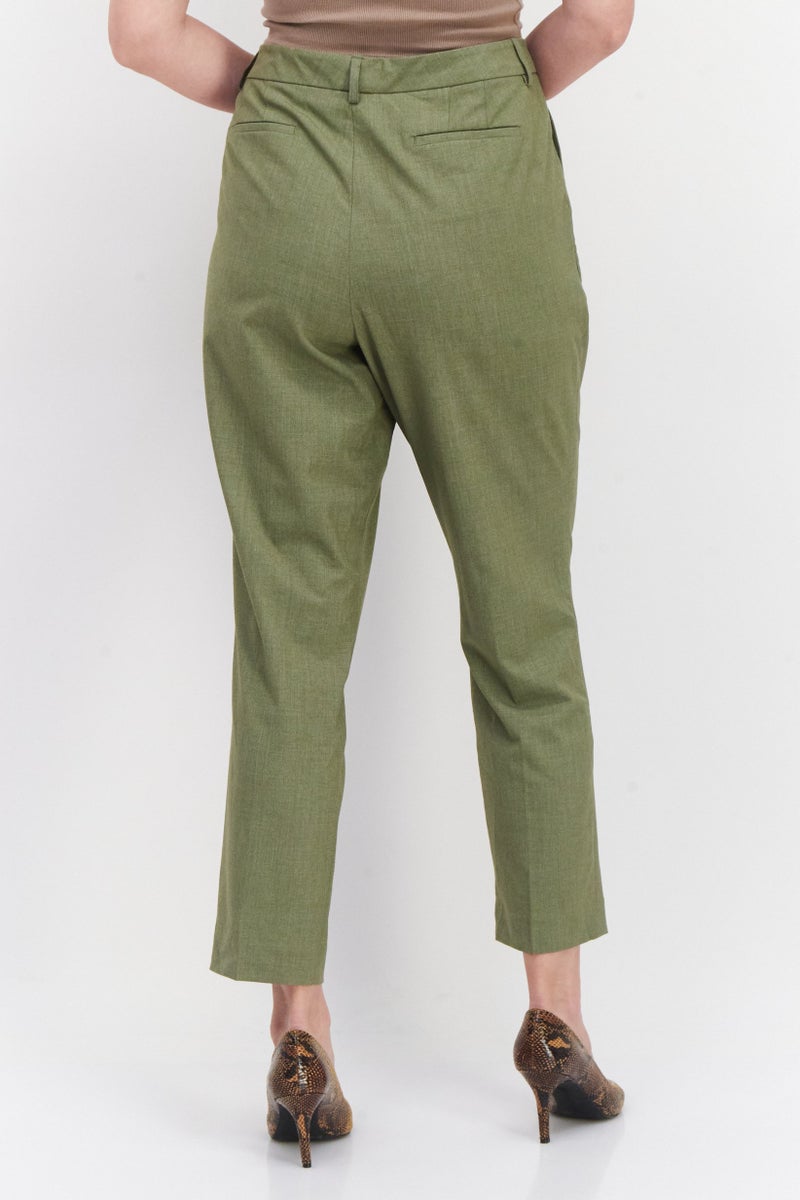 Tahari by Arthur S Levine Women Pleat-Front Cropped Pants, Caper - Image 2