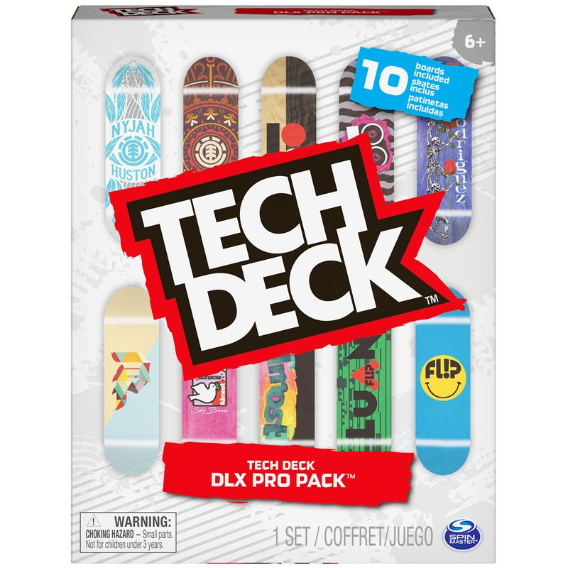 Tech Deck, DLX Pro 10-Pack of Collectible Fingerboards, For Skate Lovers, Kids Toy for Ages 6 and up - Image 2