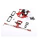 FLMLF Alloy CNC Symmetrical Steering with Equipment Warehouse Kit for 15 HPI ROFUN BAHA KM ROVAN Baja 5B 5T 5SC Rc Car Parts Red - Image 4