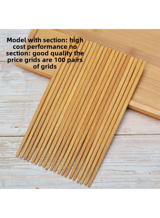 High Quality Disposable Carbonized Bamboo Chopsticks Bulk Restaurant Chain Hotel Chopsticks Origin Direct Supply Bamboo Chopsticks-Specifications: 5.3*24 Carbonized Belt Section (100 Pairs)  - Image 4