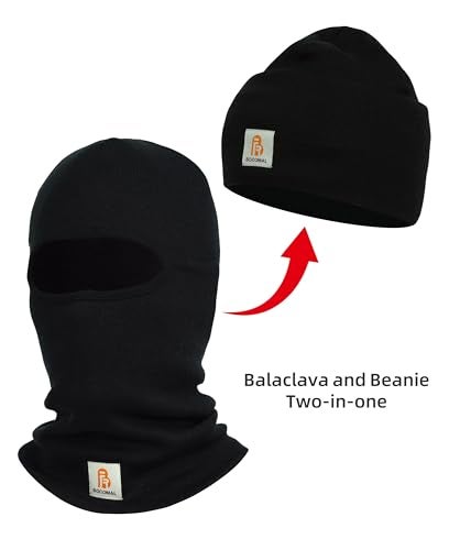 BOCOMAL FR Face Mask BeanieBalaclava Heavyweight Modacrylic Cotton Permanent Flame Resistant Winter Hat Covering - Image 3