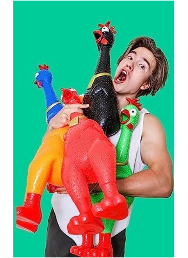 Animolds - Animolds Giant Chicken 70cm, hug it and hear it screams for 45s max. 6 assorted colors. - Image 1