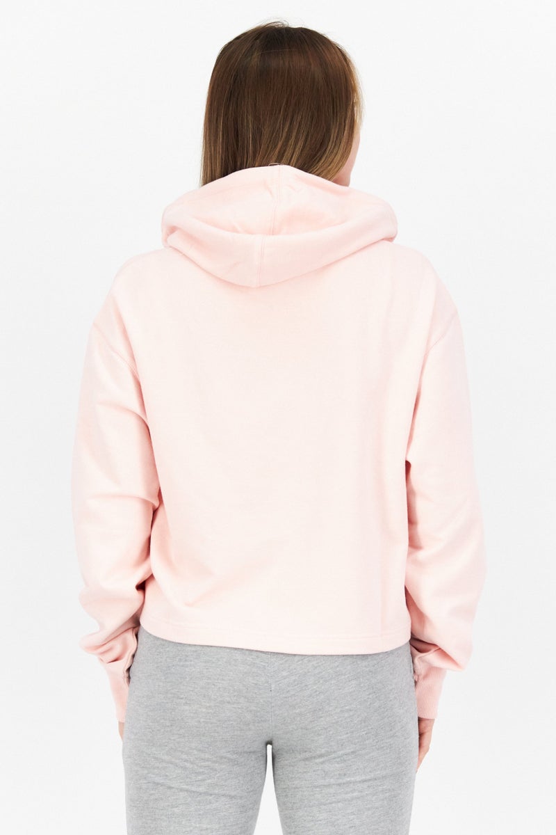 New Balance Women Sportswear Fit Brand Logo Training Hoodies, Pink - Image 4