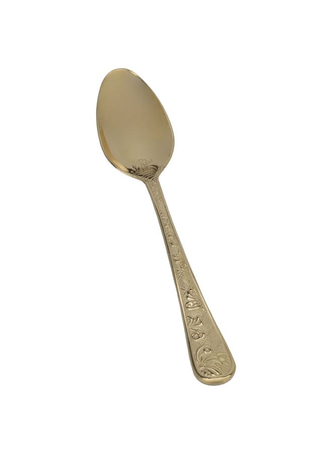 Alsaif Gallery A set of golden wooded eating spoons, 6 pieces 