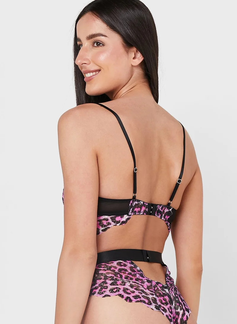 Ann Summers Printed High Leg Body