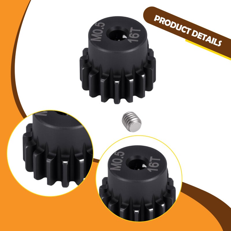 ترس دبوس سيارة RC 17T برغي تثبيت سريع لموديلات 1/18 و 1/24 إكسسوارات DIY - Image 3
