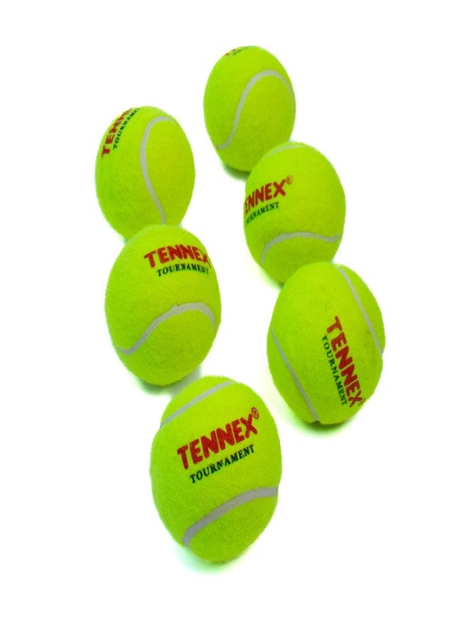 TENNEX Tennis Ball - Lightweight, Durable for Tennis/Cricket Training (Pack of 6, Extra Light Yellow) - Image 1