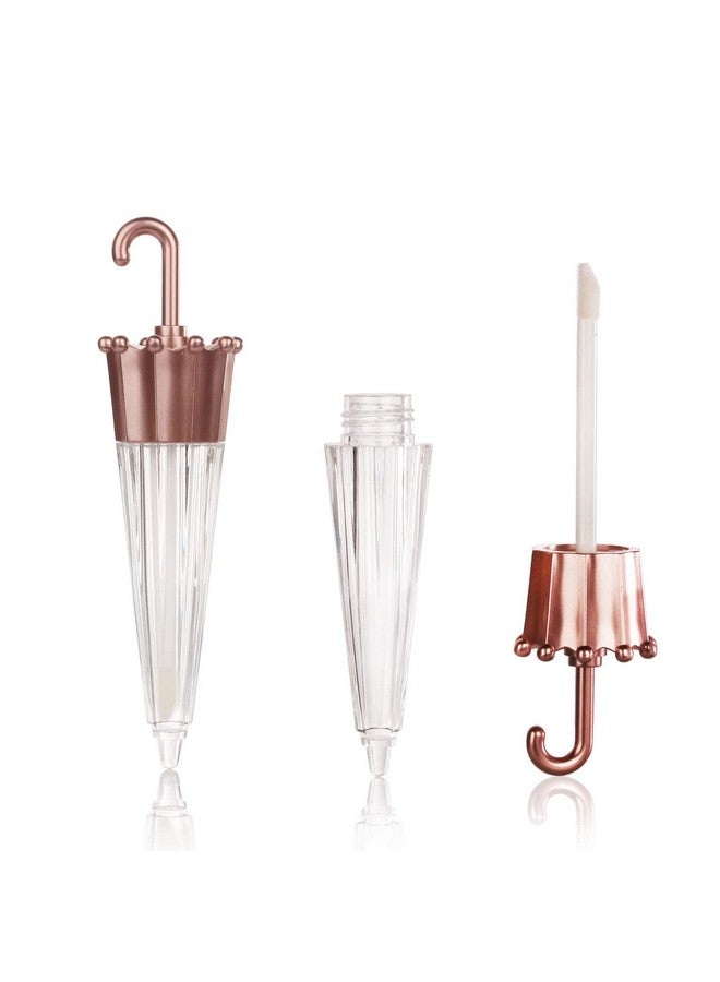 كوسيديا 20 قطعة فارغة على شكل مظلة أنبوب ملمع الشفاه 5 مللي حاويات أنابيب ملمع الشفاه اللطيفة مع حاوية تعبئة مستحضرات التجميل - Image 2