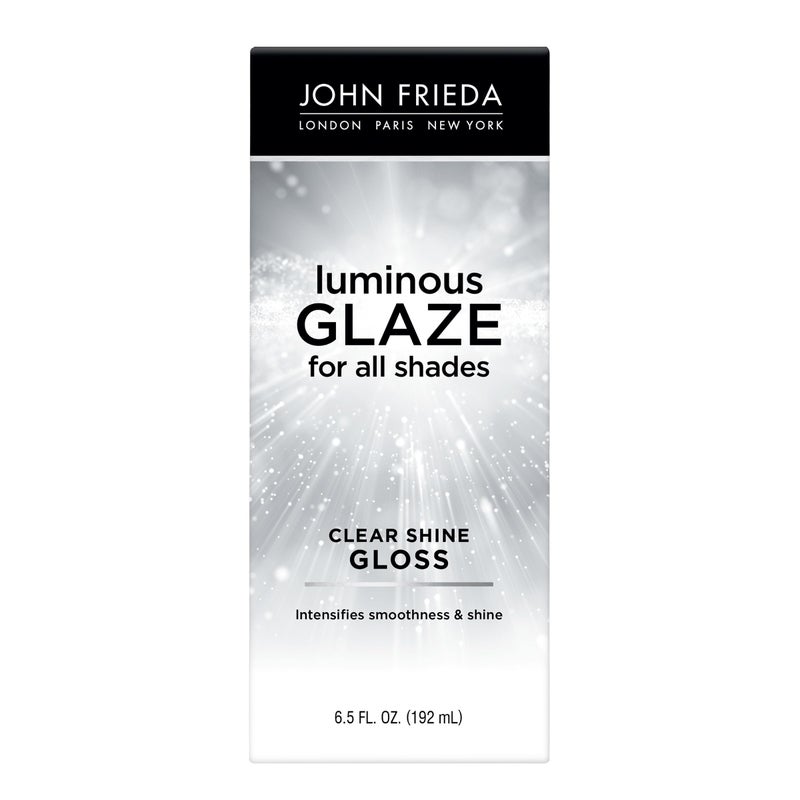 John Frieda جون فريدا لامع جليز لامع شفاف، مضاد للتلاشي، جليز غني بالألوان، آمن للشعر المعالج بالألوان، 6.5 أونصات - Image 1