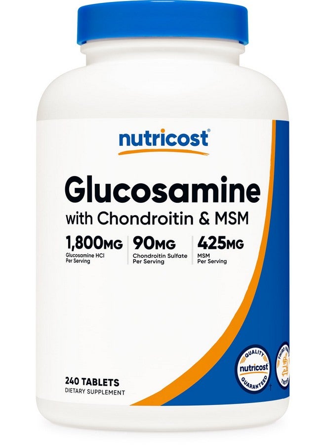 نيوتريكوست جلوكوزامين ١٨٠٠ ملغ مع كوندرويتين وميثيل سلفونيل ميثان، ٢٤٠ قرصًا، ١٢٠ حصة - غير معدل وراثيًا، خالٍ من الغلوتين - Image 1