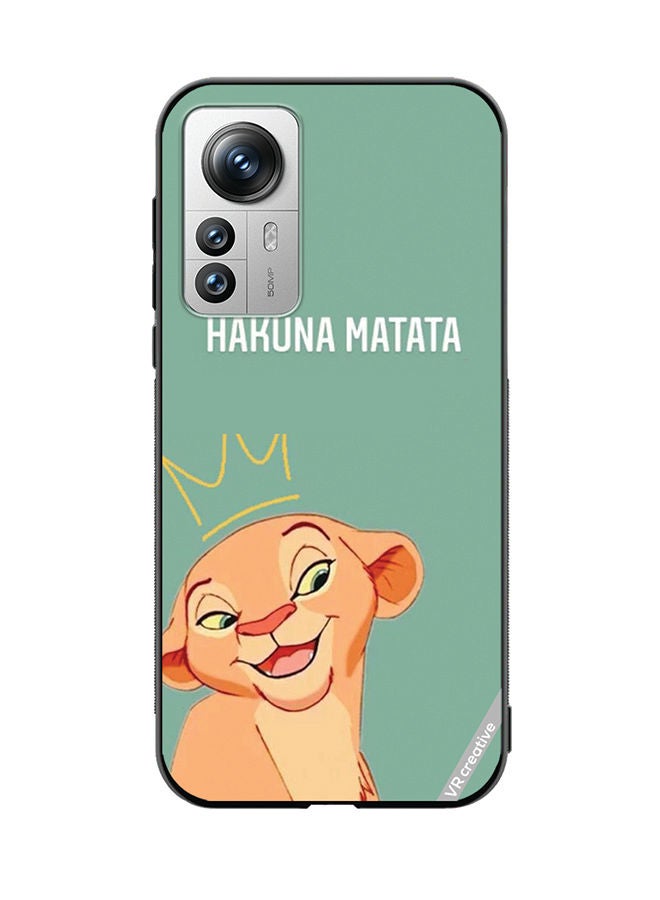 VR CREATIVE Protective Case Cover For Xiaomi 12X Hakuna Matata Design Multicolour - Image 1