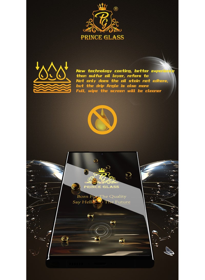 One Minute Prince Glass Screen Protector 2.5D Full Glue Full edge coverage Easy to install and remove for installation of another screen protector Comfortable texture Works well with fingerprint For Honor X9a/Honor 70
