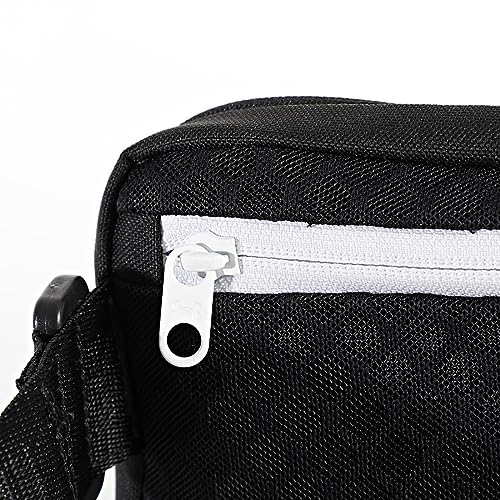 Under Armour Unisex-Adult Loudon Crossbody Waist Bag, (001) Black/Black/White, One Size Fits Most - Image 3
