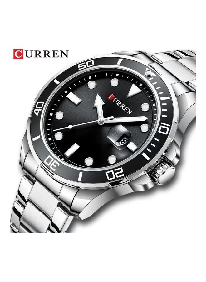 CURREN Men's Quartz Classic Wrist Watch - 47mm - Silver - Image 4