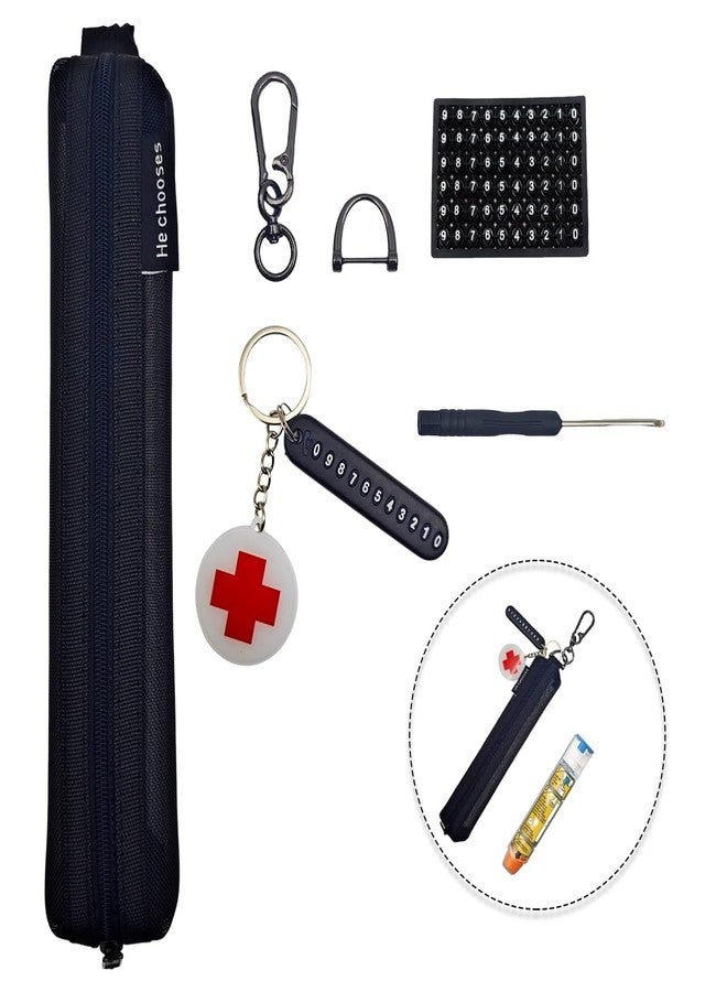 MAGNEECH 1 Pack Mesh Epi Pens Carrying Case EpiPen Carrier - Convenient Travel Case for Allergy and Diabetes - Fits Put in 1 Epi Pens (Black) - Image 3