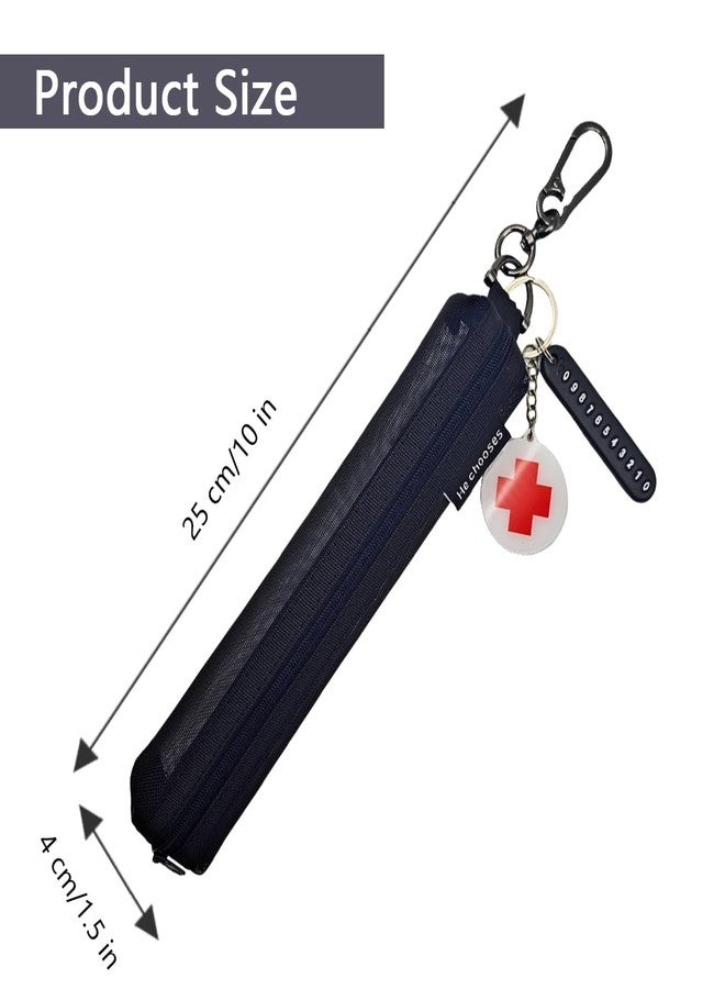 MAGNEECH 1 Pack Mesh Epi Pens Carrying Case EpiPen Carrier - Convenient Travel Case for Allergy and Diabetes - Fits Put in 1 Epi Pens (Black) - Image 4