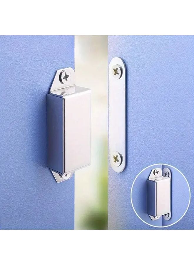 A Set Of Stainless Steel Magnetic Cabinet Door Locks Easy To Install - Image 2