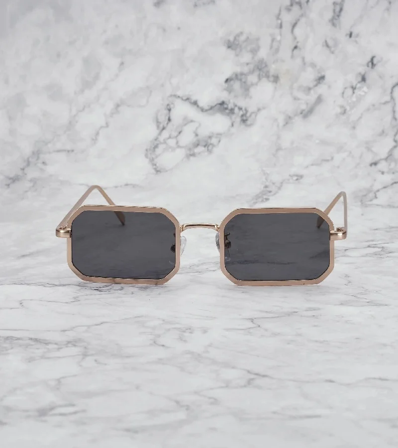 Explicit Poets Explicit Poets Unisex MURPHY Gold - Gray Stylish Sunglasses, 47EP1