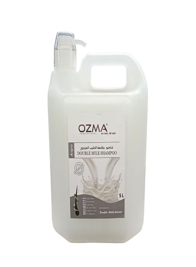 Ozma Professional شامبو أوزما المرطب للشعر تركيبة محسنة منظف ومناسب لكل أنواع الشعر بخلاصة الحليب المضاعف 5ليتر - Image 1