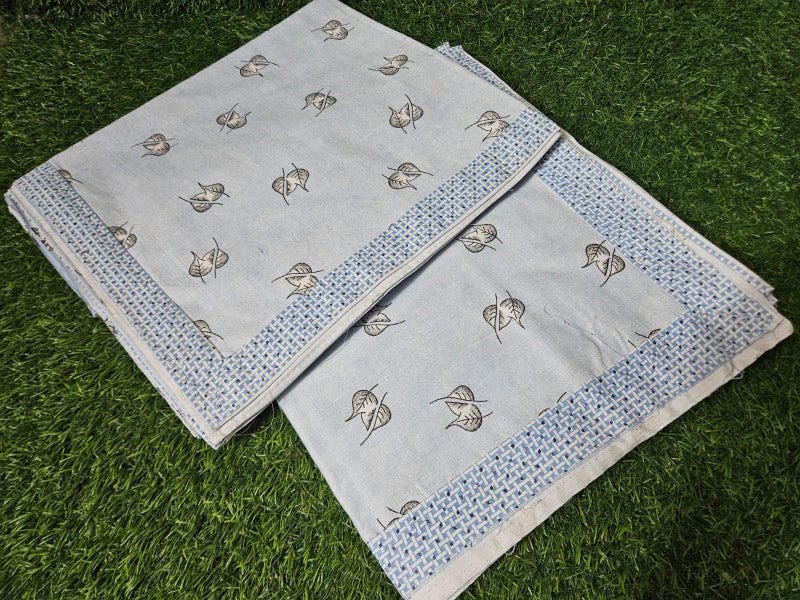 PRISCILLA TC - 220 100% Pure Cotton Skin Friendly Single Bed Beautiful Printed with Border Coloured Top Sheet | Summer Blanket | Khes | AC Blanket | Dohar As Chaddar. Pack of 2. (Design 4) - Image 3