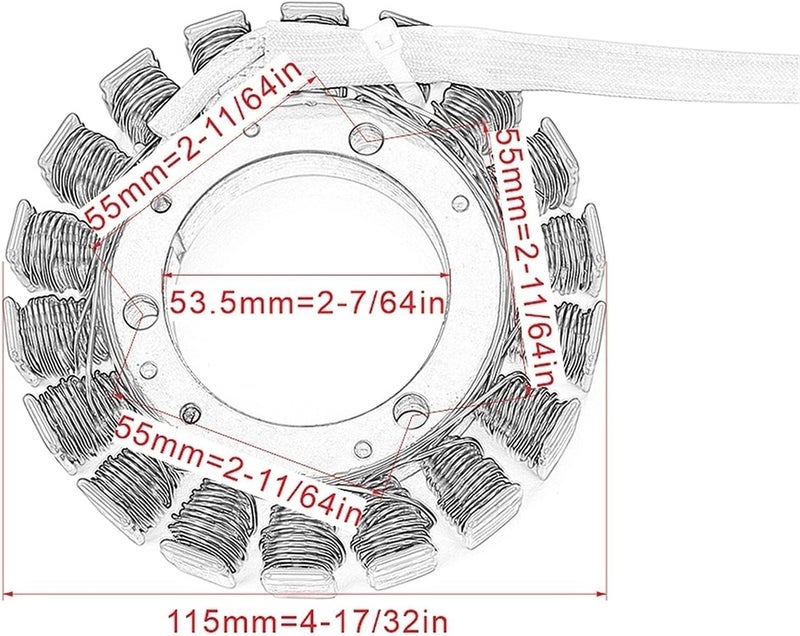 DEMULAX Generator Stator Coil for UTV and Motorcycle - Image 2