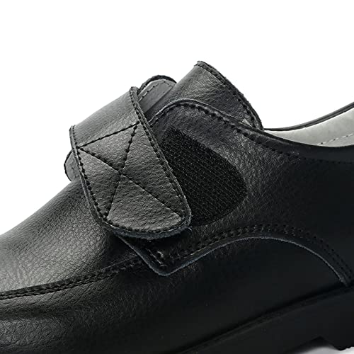 ALPHELIGANCE Kids Boys Dress Oxford Wedding Church Shoes School Uniform Dress Shoes 3 Little Kid(Loafer 615black28) - Image 5