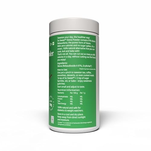 So Sweet Stevia Powder Sugar Free 100% Natural Zero Calorie Sweetener 1kg - Diabetic & Keto friendly - Image 2