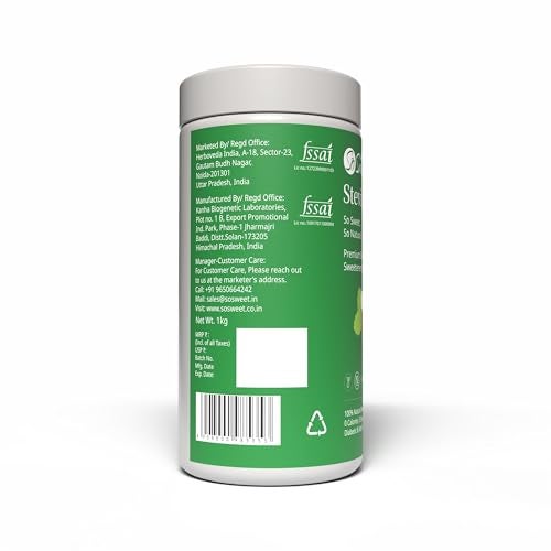 So Sweet Stevia Powder Sugar Free 100% Natural Zero Calorie Sweetener 1kg - Diabetic & Keto friendly - Image 3