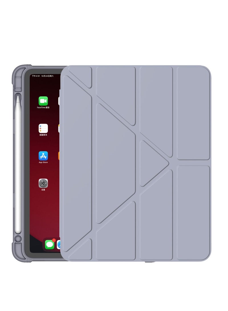 Lavender ash IPad 10.9/Air 4/Air 5/2024 Air 11 inch Air6 Case With Pen Slot